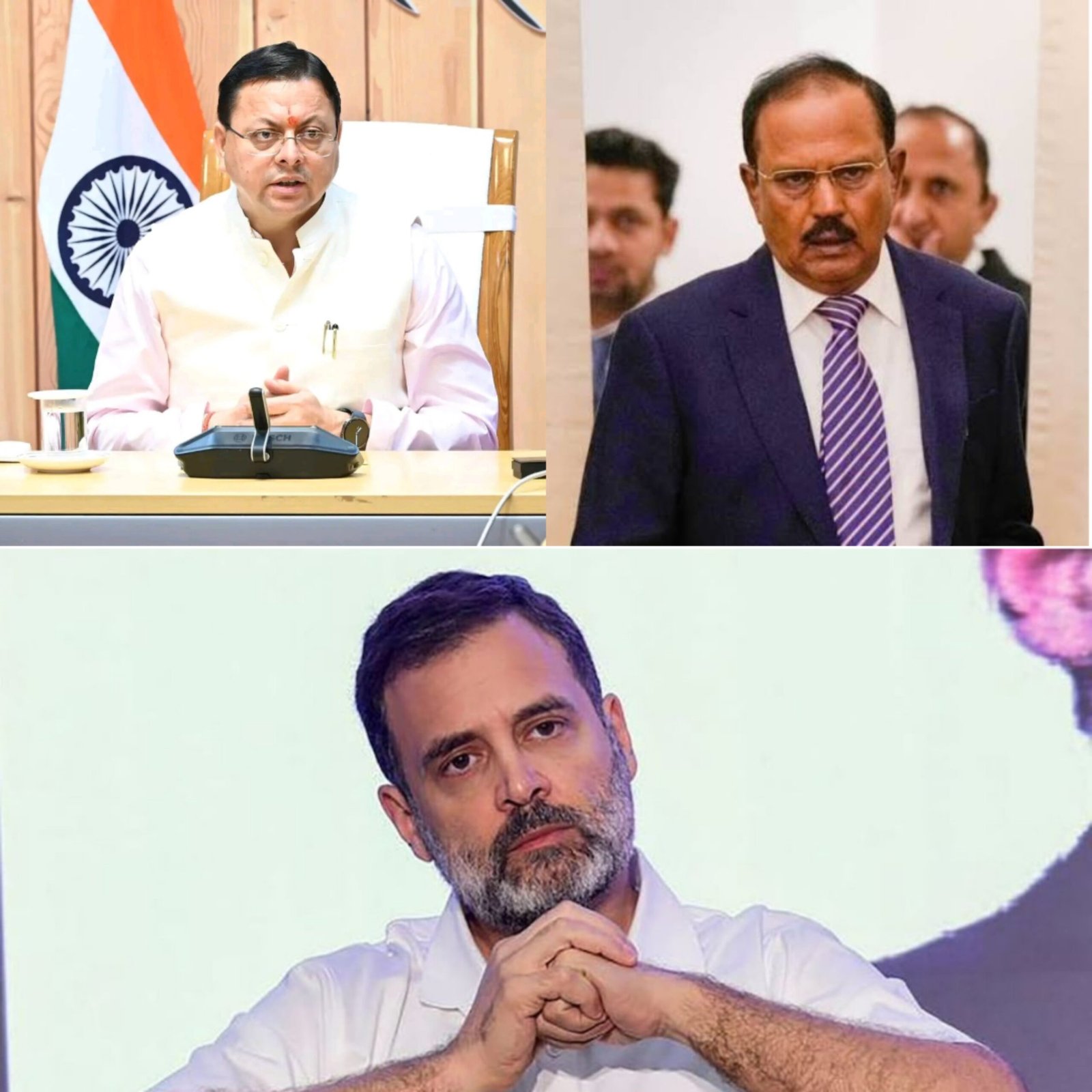 उत्तराखंड के लाल अजीत डोभाल पर टिप्पणी से भड़के धामी, राहुल गांधी को घेरा      